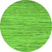 Round Oriental Green Modern Rug, abs5517grn