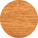 Round Oriental Orange Modern Rug, abs5517org