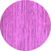 Round Oriental Purple Modern Rug, abs5517pur