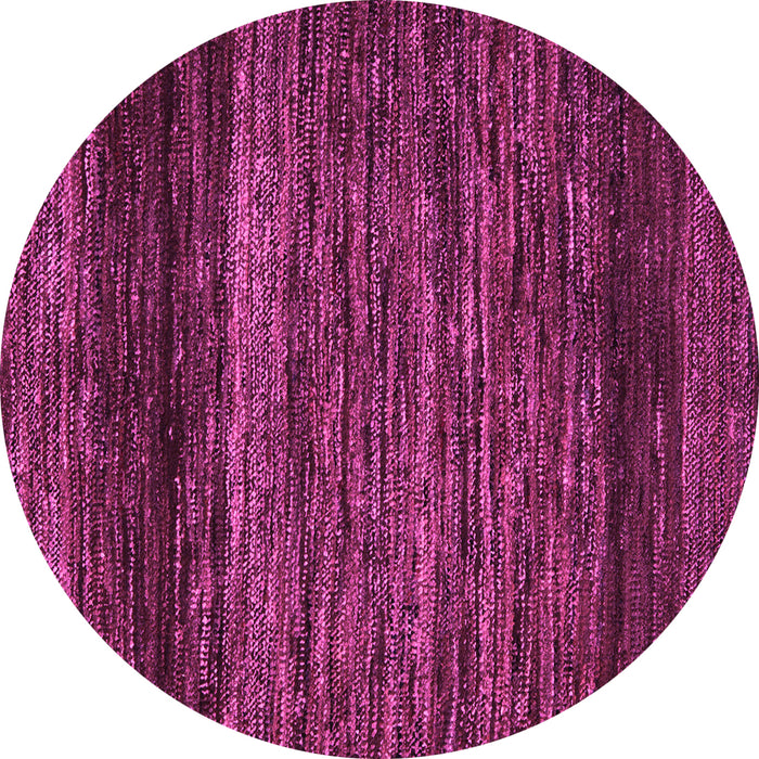 Round Machine Washable Oriental Pink Modern Rug, wshabs5518pnk