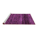 Sideview of Machine Washable Oriental Purple Modern Area Rugs, wshabs5518pur