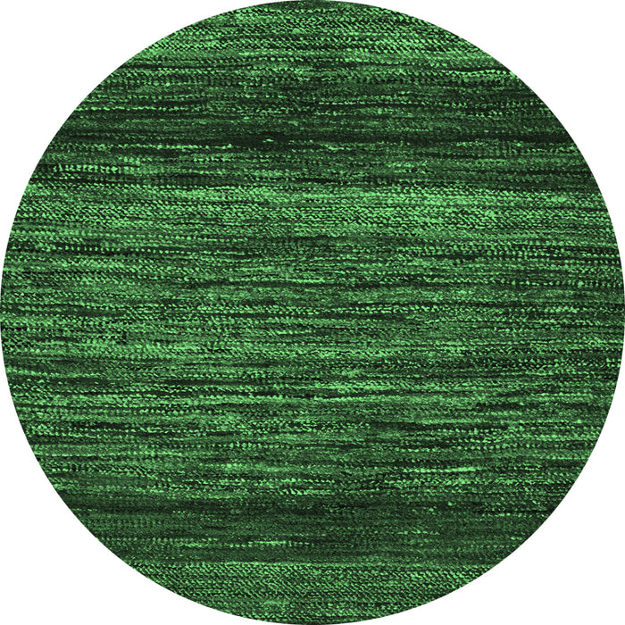 Round Oriental Emerald Green Modern Rug, abs5518emgrn