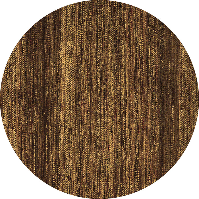 Round Oriental Brown Modern Rug, abs5518brn