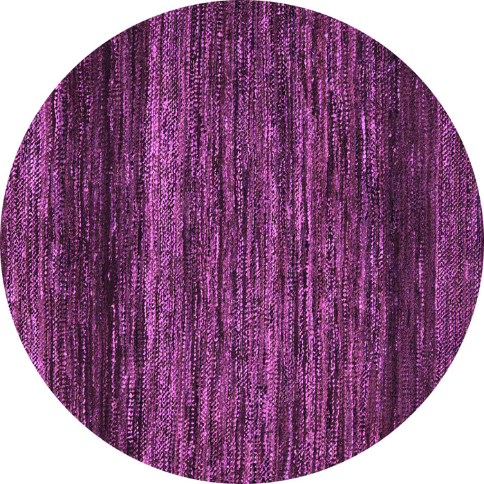 Round Machine Washable Oriental Purple Modern Area Rugs, wshabs5518pur