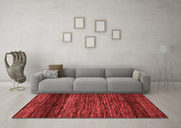 Machine Washable Oriental Red Modern Rug, wshabs5518red