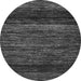 Round Oriental Gray Modern Rug, abs5518gry