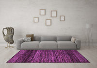 Machine Washable Oriental Purple Modern Rug, wshabs5518pur