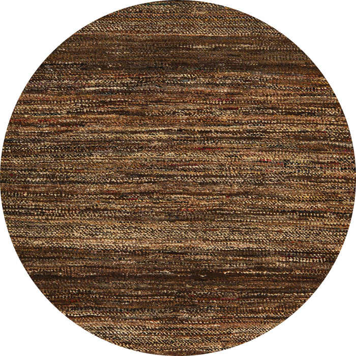 Round Machine Washable Abstract Night Red Rug, wshabs5518