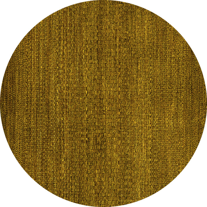 Round Oriental Yellow Modern Rug, abs5519yw