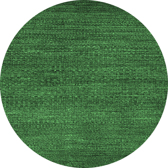 Round Oriental Emerald Green Modern Rug, abs5519emgrn