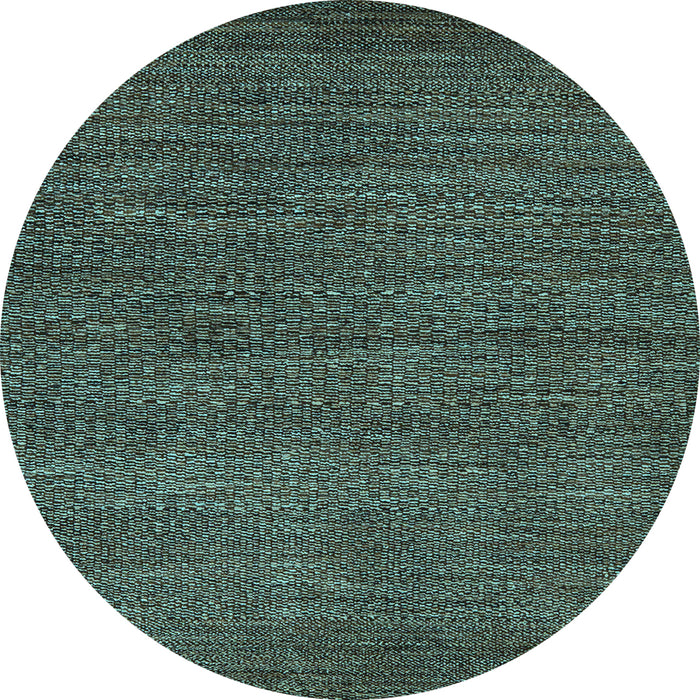 Round Machine Washable Oriental Light Blue Modern Rug, wshabs5519lblu