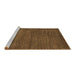 Sideview of Machine Washable Oriental Brown Modern Rug, wshabs5519brn