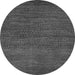 Round Oriental Gray Modern Rug, abs5519gry