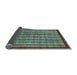 Sideview of Southwestern Light Blue Country Rug, abs551lblu