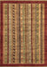 Machine Washable Southwestern Brown Country Rug, wshabs551brn