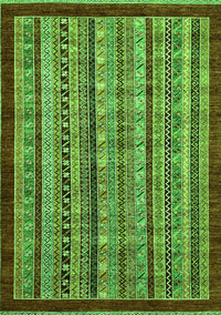 Southwestern Green Country Rug, abs551grn