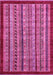 Machine Washable Southwestern Pink Country Rug, wshabs551pnk