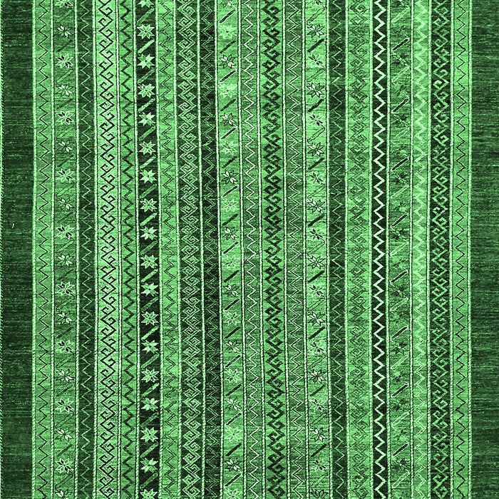 Machine Washable Southwestern Emerald Green Country Area Rugs, wshabs551emgrn