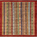 Square Abstract Red Southwestern Rug, abs551