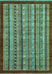 Southwestern Turquoise Country Rug, abs551turq