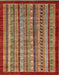 Abstract Red Southwestern Rug, abs551