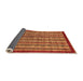 Sideview of Southwestern Orange Country Rug, abs551org