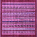 Square Southwestern Purple Country Rug, abs551pur