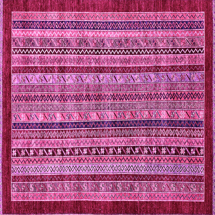 Square Southwestern Pink Country Rug, abs551pnk