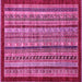 Square Southwestern Pink Country Rug, abs551pnk