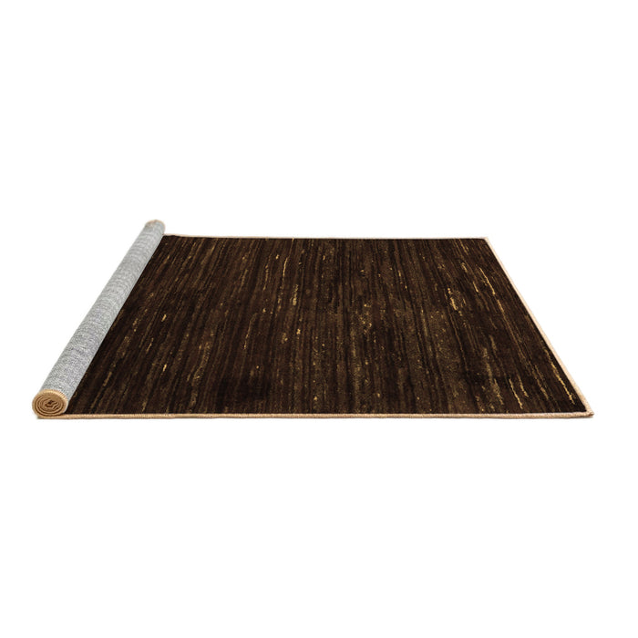 Sideview of Machine Washable Oriental Brown Modern Rug, wshabs5520brn