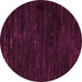 Round Oriental Pink Modern Rug, abs5520pnk