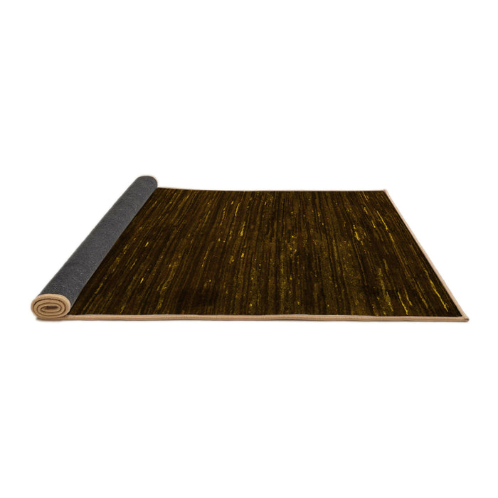 Sideview of Oriental Yellow Modern Rug, abs5520yw