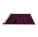 Sideview of Machine Washable Oriental Pink Modern Rug, wshabs5520pnk