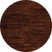 Round Oriental Orange Modern Rug, abs5520org