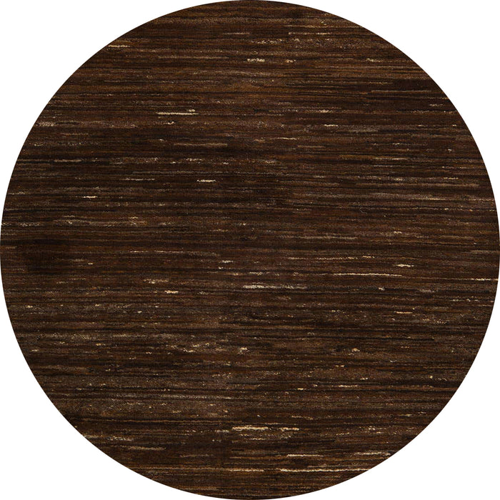 Round Abstract Bakers Brown Oriental Rug, abs5520