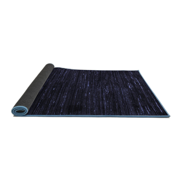Sideview of Oriental Blue Modern Rug, abs5520blu