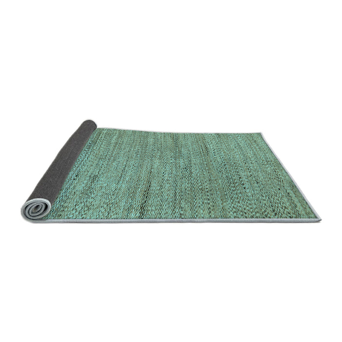 Sideview of Oriental Light Blue Modern Rug, abs5521lblu