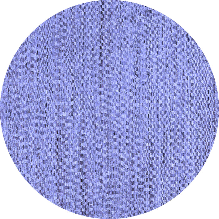 Round Oriental Blue Modern Rug, abs5521blu