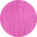 Round Oriental Pink Modern Rug, abs5521pnk