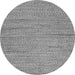 Round Oriental Gray Modern Rug, abs5521gry