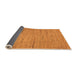 Sideview of Oriental Orange Modern Rug, abs5521org