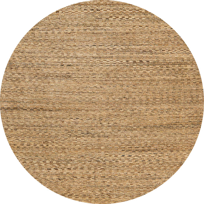 Round Abstract Sedona Brown Oriental Rug, abs5521