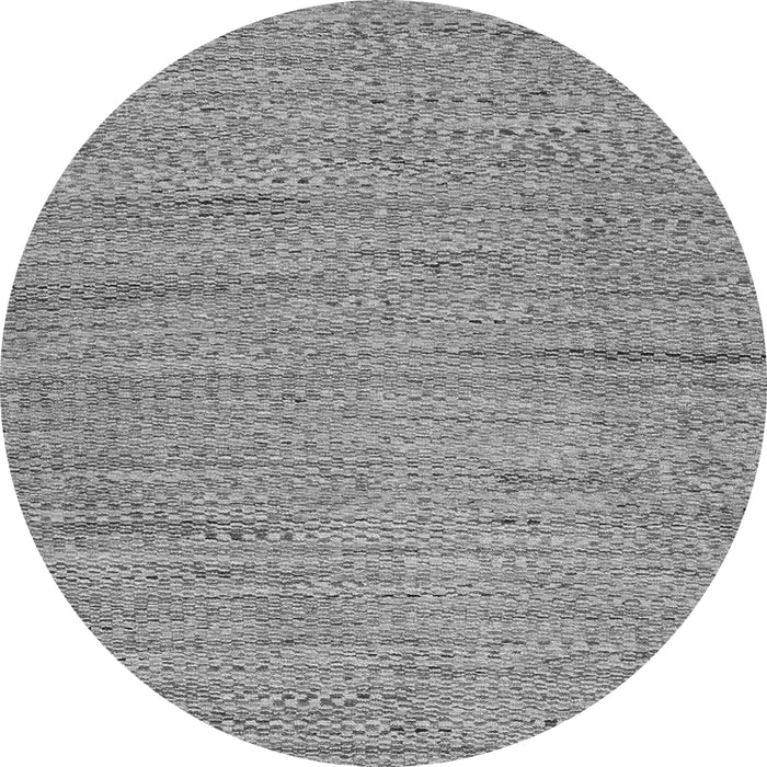 Round Machine Washable Oriental Gray Modern Rug, wshabs5521gry