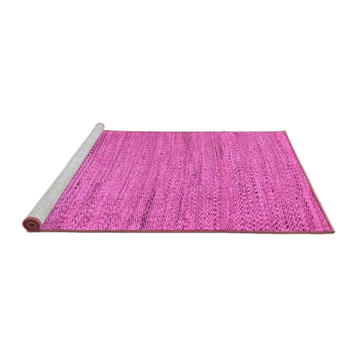 Sideview of Machine Washable Oriental Pink Modern Rug, wshabs5521pnk