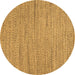 Round Oriental Brown Modern Rug, abs5521brn