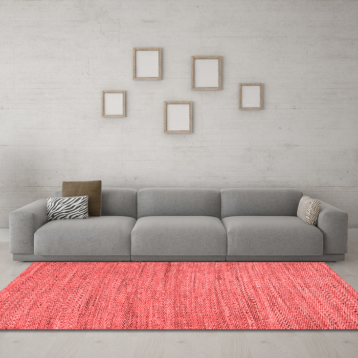 Modern Red Washable Rugs
