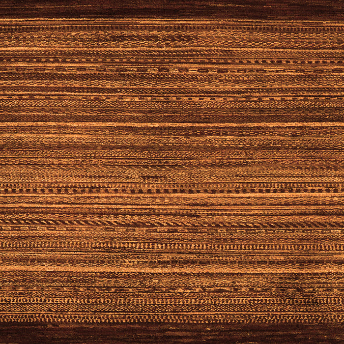 Square Machine Washable Oriental Orange Modern Area Rugs, wshabs5522org