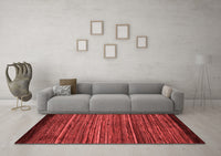 Machine Washable Oriental Red Modern Rug, wshabs5522red