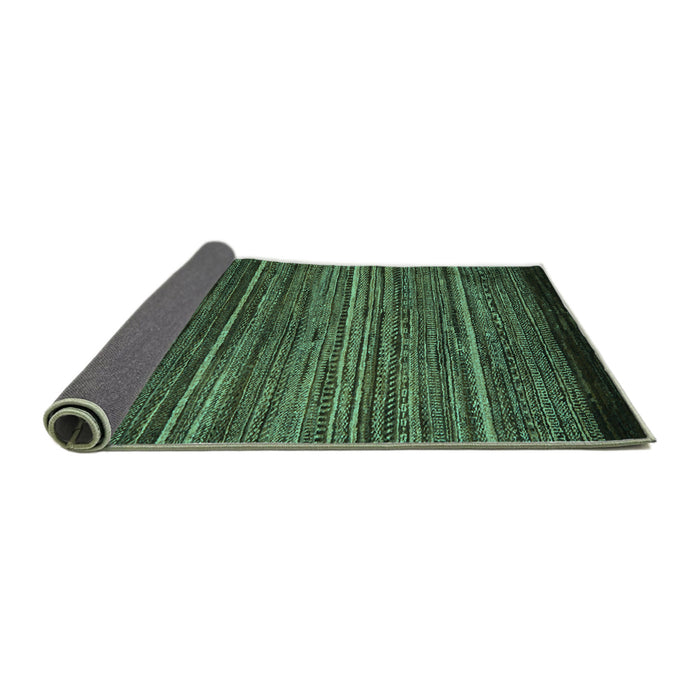 Sideview of Oriental Turquoise Modern Rug, abs5522turq