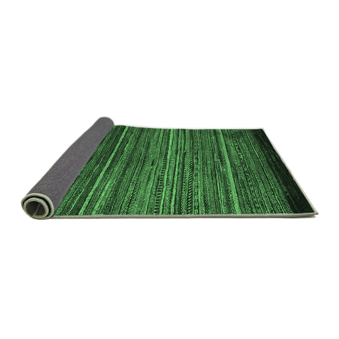 Sideview of Oriental Emerald Green Modern Rug, abs5522emgrn